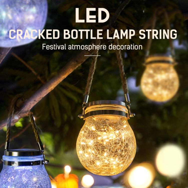 Solar Energy Glass Bottle Pendent Lamp IP55 Waterproof Outdoor Garden Decoration Light (Warm White) by buy2fix