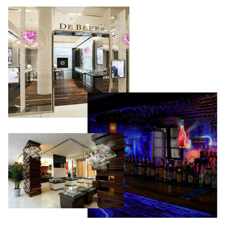 42cm Diameter 450 x 224 Pixels Resolution 3D Advertisement Player Machine , 224 LEDs Hologram Holographic Display Fan with Remote Control, Support 4GB Micro SD Card, AC 100-240V - Accessories & Parts by buy2fix | Online Shopping UK | buy2fix