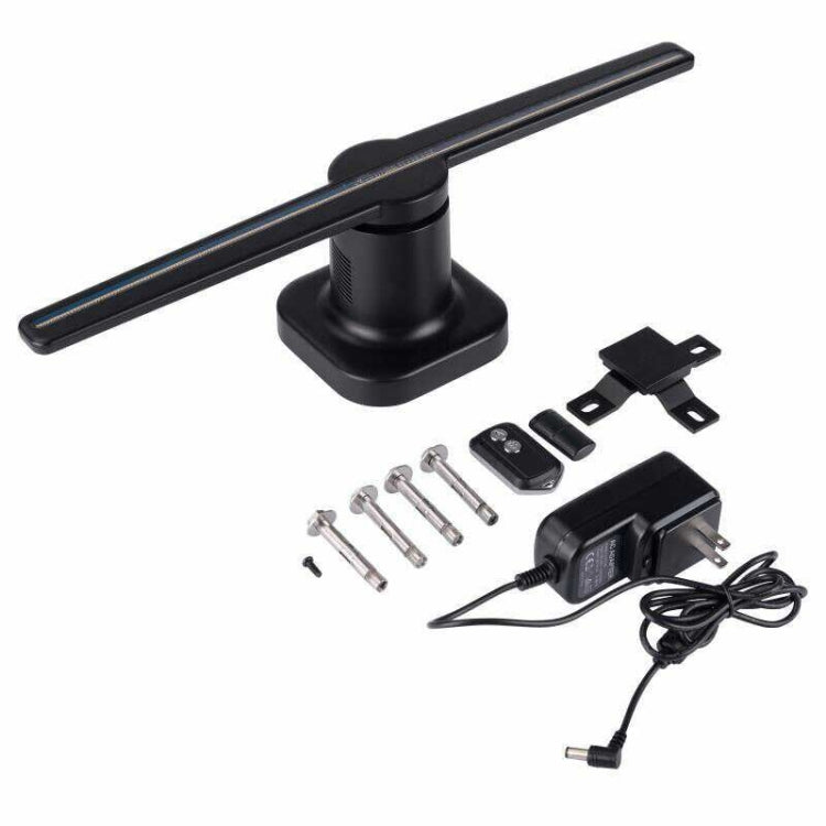 42cm Diameter 450 x 224 Pixels Resolution 3D Advertisement Player Machine , 224 LEDs Hologram Holographic Display Fan with Remote Control, Support 4GB Micro SD Card, AC 100-240V - Accessories & Parts by buy2fix | Online Shopping UK | buy2fix