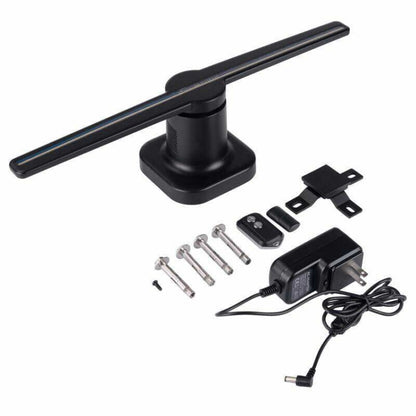 42cm Diameter 450 x 224 Pixels Resolution 3D Advertisement Player Machine , 224 LEDs Hologram Holographic Display Fan with Remote Control, Support 4GB Micro SD Card, AC 100-240V - Accessories & Parts by buy2fix | Online Shopping UK | buy2fix