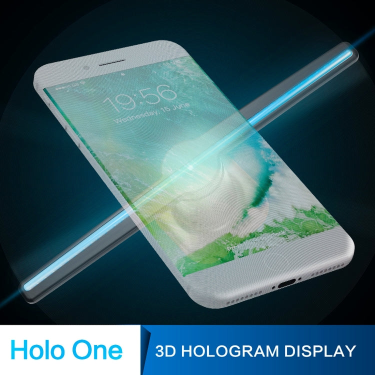 42cm Diameter 450 x 224 Pixels Resolution 3D Advertisement Player Machine , 224 LEDs Hologram Holographic Display Fan with Remote Control, Support 4GB Micro SD Card, AC 100-240V - Accessories & Parts by buy2fix | Online Shopping UK | buy2fix