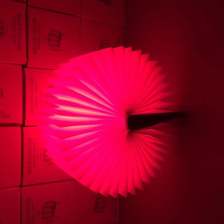 Foldable Pages RGB + Warm White Light Book Shape LED Light , Creative Portable USB Charging Big Size Night Light(Blue) - Night Lights by buy2fix | Online Shopping UK | buy2fix