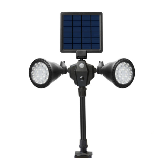 Solar Powered Robot LED Spotlight Double-headed Smart Sensor Light for Outdoor Lawn - Solar Lights by buy2fix | Online Shopping UK | buy2fix