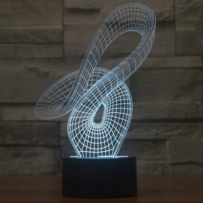 Abstract Style 3D Touch Switch Control LED Light , 7 Color Discoloration Creative Visual Stereo Lamp Desk Lamp Night Light - Novelty Lighting by buy2fix | Online Shopping UK | buy2fix