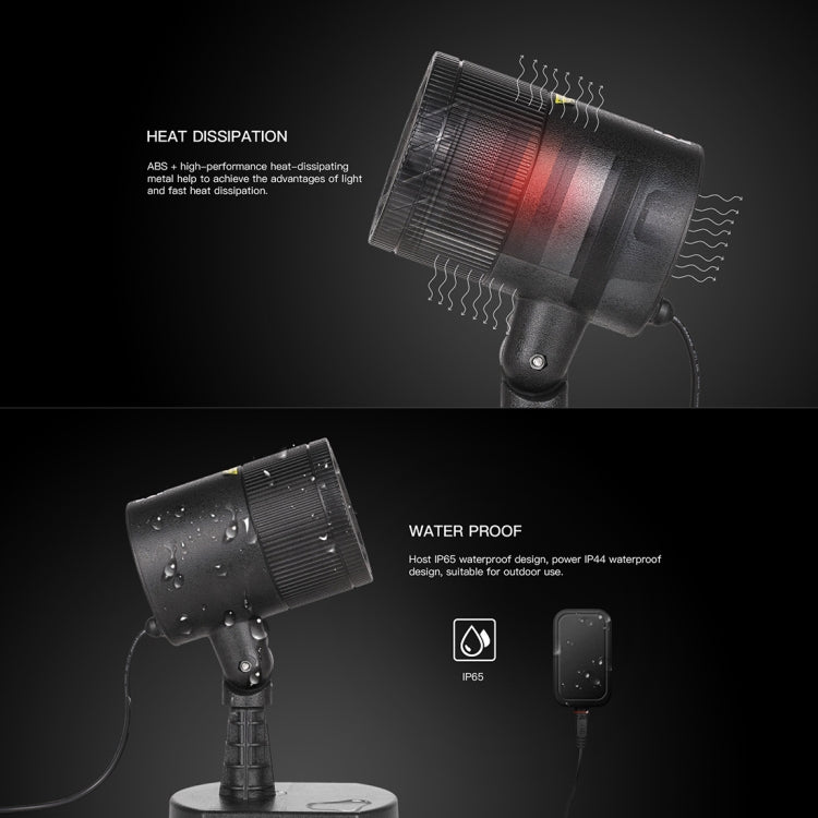 Blinblin CMF-A103 3W IP65 Waterproof ABS Shell Landscape Light, Dynamic Red + Green Laser Mini Outdoor Lamp by buy2fix