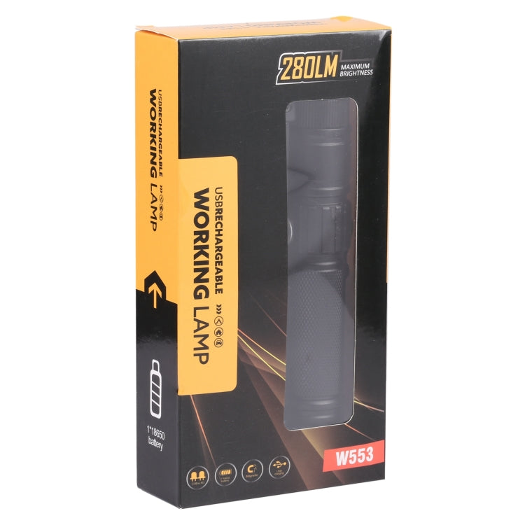 W553 280LM USB Rechargeable Folding Mobile Handheld Work Emergency Light, Size: 16.5 x 3.8cm by buy2fix