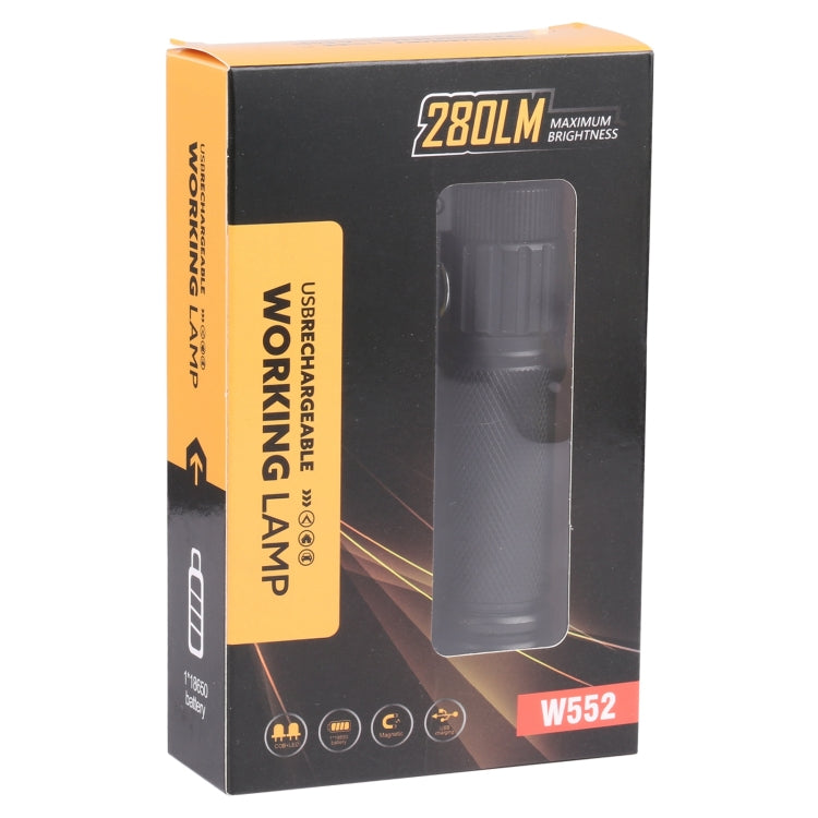 W552 280LM USB Rechargeable Folding Mobile Handheld Work Emergency Light, Size: 13.5 x 3.8cm by buy2fix