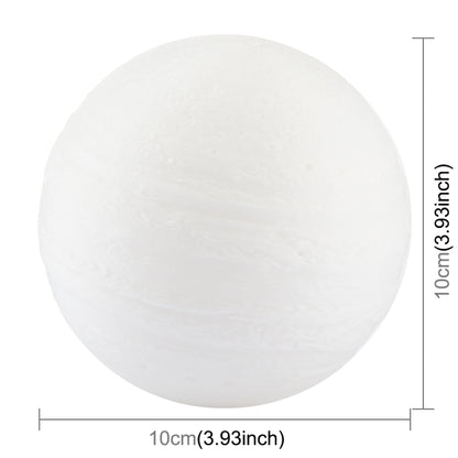 10cm Touch Control 3D Print Jupiter Lamp, USB Charging 2-Color Changing Energy-saving LED Night Light with Wooden Holder Base by buy2fix