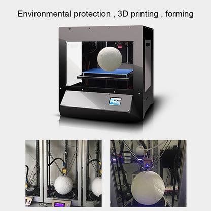 10cm Touch Control 3D Print Jupiter Lamp, USB Charging 2-Color Changing Energy-saving LED Night Light with Wooden Holder Base by buy2fix