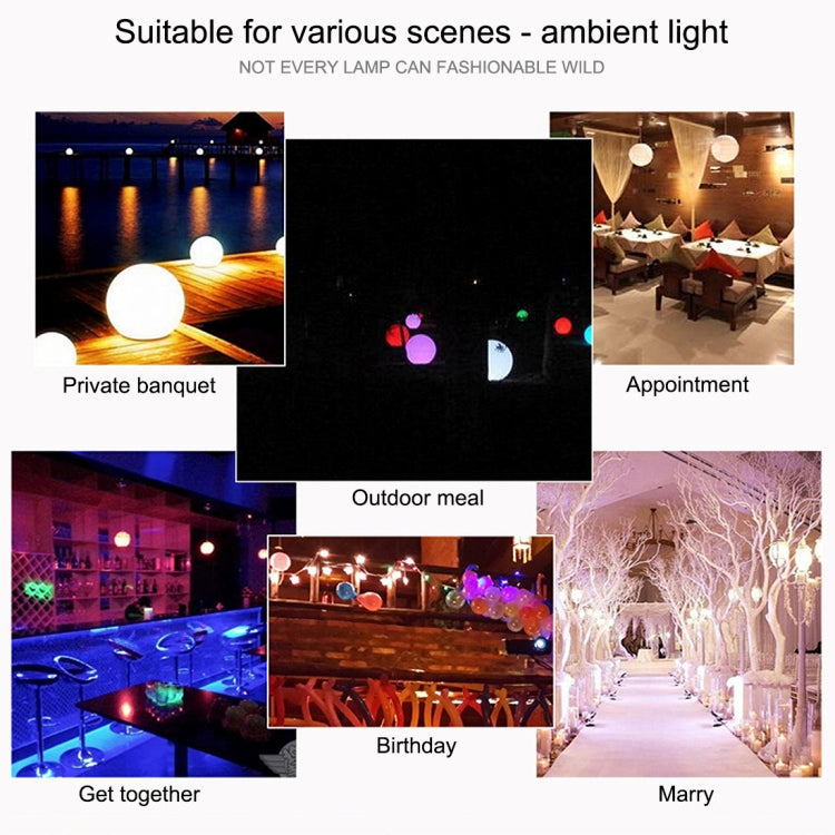 18cm Patted 3D Print Jupiter Lamp, USB Charging 7-Color Changing Energy-saving LED Night Light with Wooden Holder Base by buy2fix