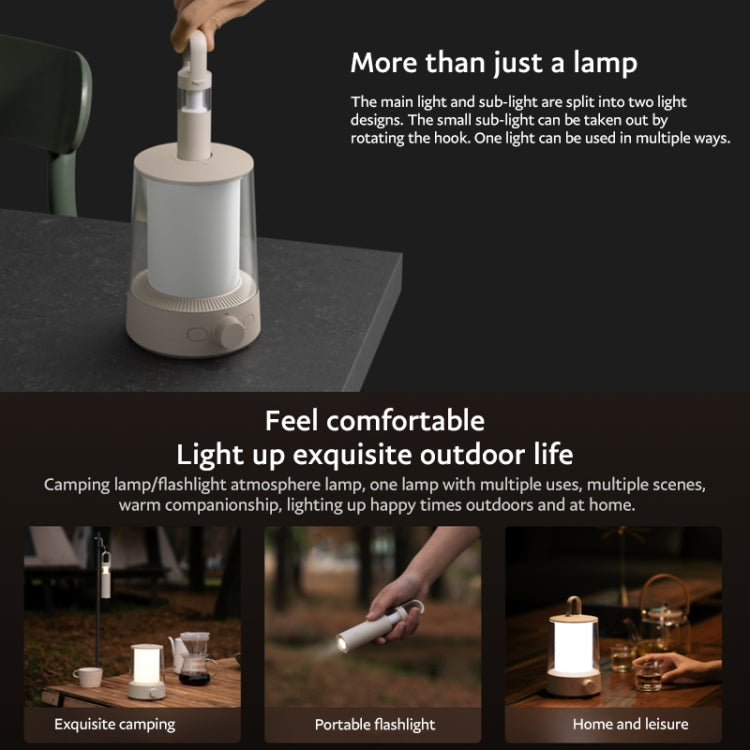 Original Xiaomi Mijia Separable Camping Light Flashlight 2 in 1 by Xiaomi