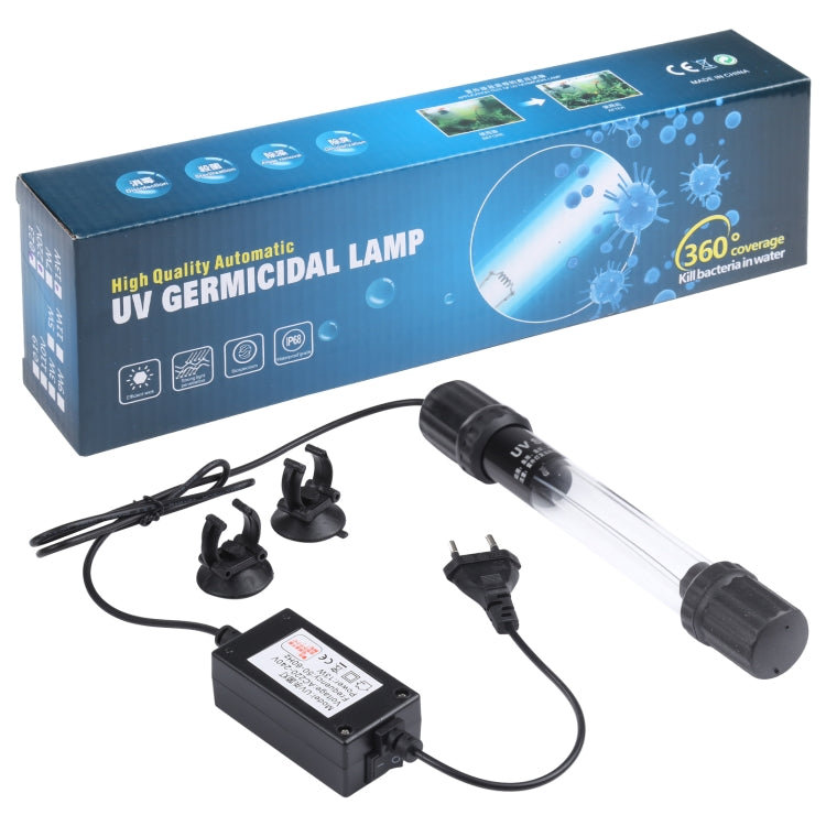 UV-007 7W Ultraviolet Germicidal Lamp Disinfection Light for Aquarium, EU Plug - Fish Tank Lamps by buy2fix | Online Shopping UK | buy2fix