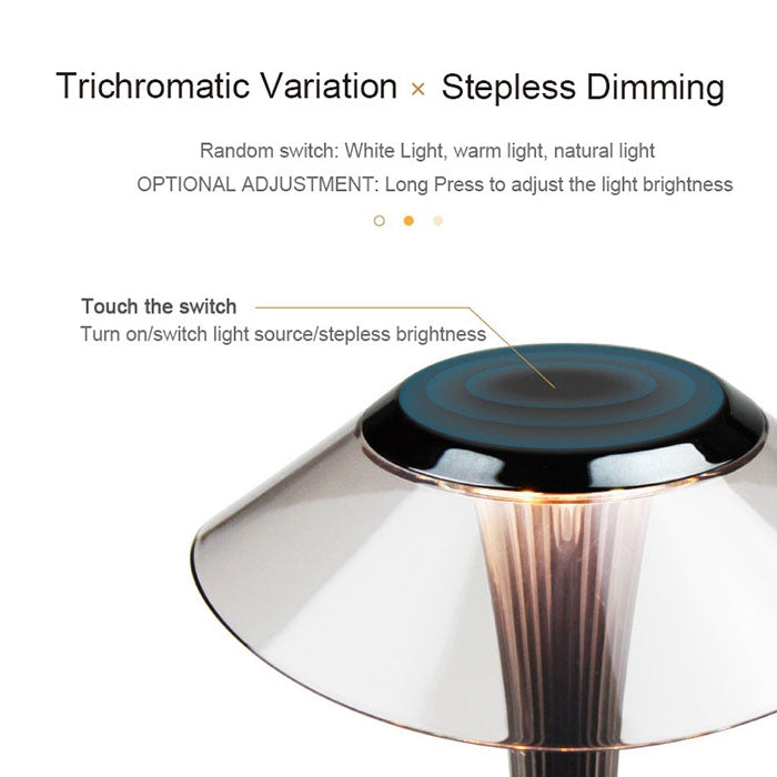 Small Waist USB Charging Students Learn Eye Protection LED Table Lamp(Grey) by buy2fix