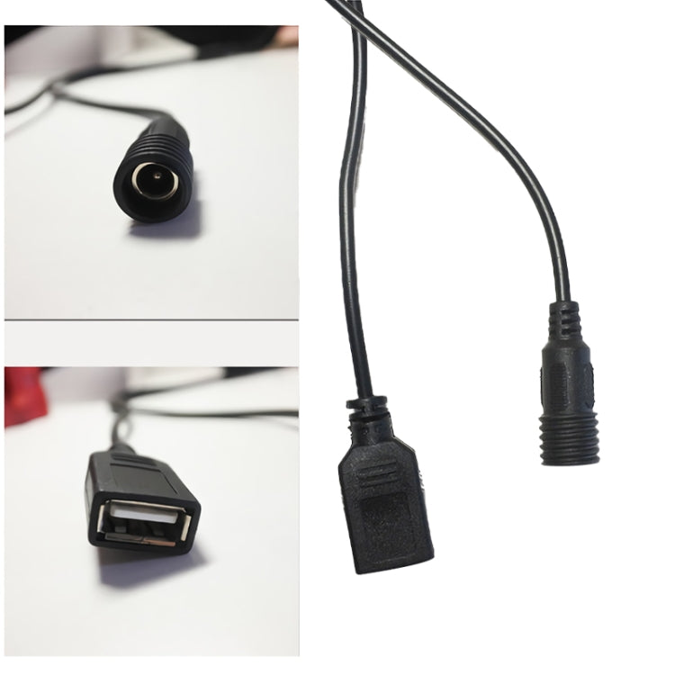 6 Sections 18650 Battery Multi-function Mobile Power Box with 12.4v Round Head & 5v USB Dual Voltage Output Without Battery(Black) by buy2fix