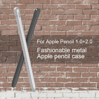 Metal Matte Non-slip Stylus Pen Protective Case for Apple Pencil 2 (Black) by buy2fix