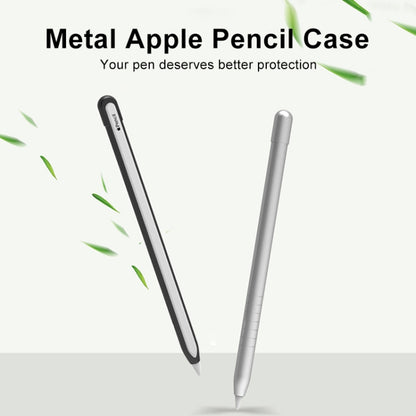 Metal Matte Non-slip Stylus Pen Protective Case for Apple Pencil 1 (Grey) by buy2fix