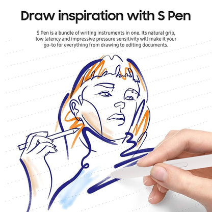 High Sensitivity Stylus Pen For Samsung Galaxy Tab S7/S7+/S7 FE/S8/S8+/S8 Ultra/S9/S9+/S9 Ultra/S10/S10+/S10 Ultra (White) - Stylus Pen by buy2fix | Online Shopping UK | buy2fix