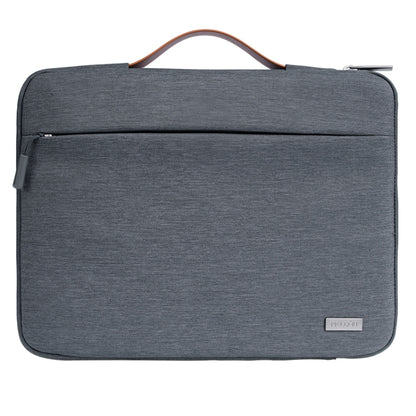 For 13 inch Laptop Zipper Waterproof Handheld Sleeve Bag (Grey) by buy2fix