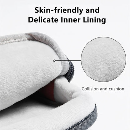 For 13 inch Laptop Zipper Waterproof Handheld Sleeve Bag (Beige White) by buy2fix