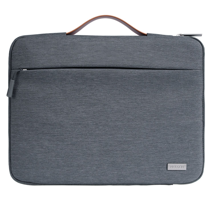 For 16 inch Laptop Zipper Waterproof Handheld Sleeve Bag (Grey) by buy2fix