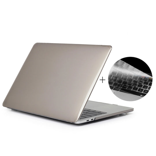 ENKAY Hat-Prince 2 in 1 Crystal Hard Shell Plastic Protective Case + US Version Ultra-thin TPU Keyboard Protector Cover for 2016 New MacBook Pro 13.3 inch without Touchbar (A1708)(Grey)