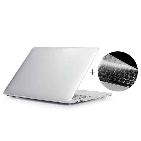 ENKAY Hat-Prince 2 in 1 Crystal Hard Shell Plastic Protective Case + US Version Ultra-thin TPU Keyboard Protector Cover for 2016 New MacBook Pro 15.4 inch with Touchbar (A1707)(Transparent)