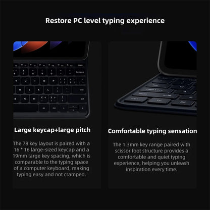 Original For Xiaomi Pad 6S Pro Keyboard Protective Leather Case (Black) - Xiaomi Keyboard by Xiaomi | Online Shopping UK | buy2fix
