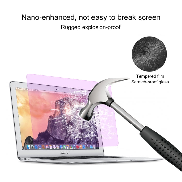 9H Surface Hardness Anti Blue-ray Explosion-proof Tempered Glass Film for Macbook Pro 13.3 inch with Touch Bar (A1706) by buy2fix