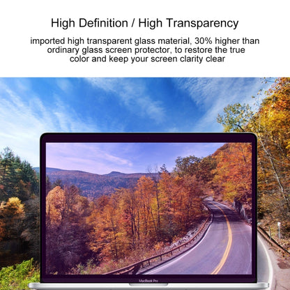 9H Surface Hardness Anti Blue-ray Explosion-proof Tempered Glass Film for Macbook Pro 13.3 inch with Touch Bar (A1706) by buy2fix