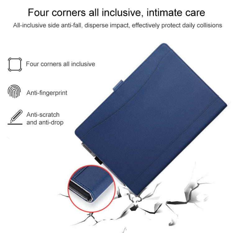 For Microsoft Surface Pro 7 / 7+ Microfiber Lambskin Texture Magnetic Horizontal Flip Leather Case with Pen Slot & Holder (Red) - Others by buy2fix | Online Shopping UK | buy2fix