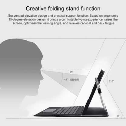 For Microsoft Surface Pro 7 / 7+ Microfiber Lambskin Texture Magnetic Horizontal Flip Leather Case with Pen Slot & Holder (Red) - Others by buy2fix | Online Shopping UK | buy2fix
