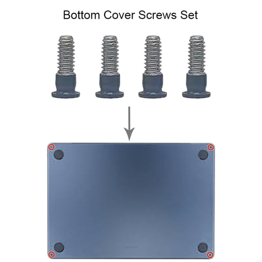 For MacBook Air 15.3 M2 A2941 Bottom Cover Screws Set (Grey) - Screws by buy2fix | Online Shopping UK | buy2fix