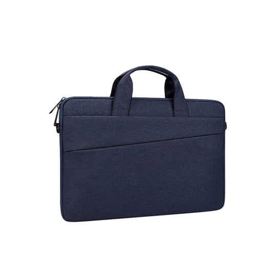 ST03S 13.3 inch Double Side Pockets Wearable Oxford Cloth Soft Handle Portable Laptop Tablet Bag(Navy Blue) by buy2fix