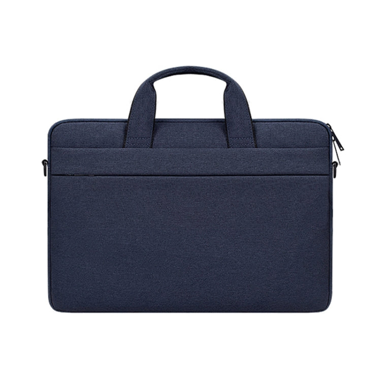 ST03S 14.1 inch Double Side Pockets Wearable Oxford Cloth Soft Handle Portable Laptop Tablet Bag(Navy Blue) by buy2fix