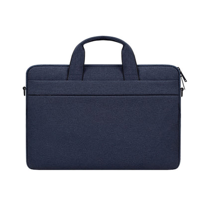 ST03S 14.1 inch Double Side Pockets Wearable Oxford Cloth Soft Handle Portable Laptop Tablet Bag(Navy Blue) by buy2fix