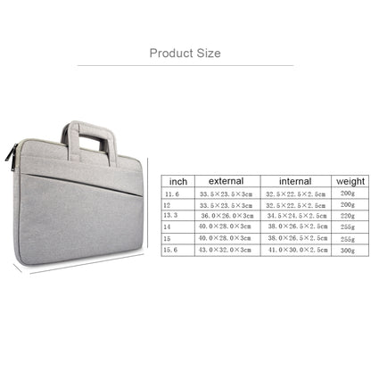 ST03S 15.6 inch Universal Double Side Pockets Wearable Oxford Cloth Soft Handle Portable Laptop Tablet Bag(Black) by buy2fix