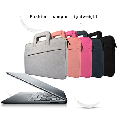 ST03S 15.6 inch Universal Double Side Pockets Wearable Oxford Cloth Soft Handle Portable Laptop Tablet Bag(Pink) by buy2fix