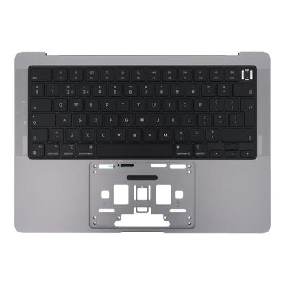 For MacBook Pro 14 inch 2021 A2442 / 2023 A2779 Big Enter Version UK Keyboard with C Shell (Grey) - Keyboard by buy2fix | Online Shopping UK | buy2fix