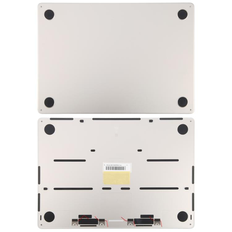 For MacBook Air 13.6 inch A3113 2024 EMC8611 Computer Case Bottom Cover (Starlight) - Bottom Cover by buy2fix | Online Shopping UK | buy2fix