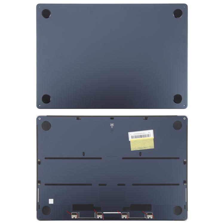 For MacBook Air M3 15 inch A3114 2024 EMC8612 Computer Case Bottom Cover (Midnight) - Bottom Cover by buy2fix | Online Shopping UK | buy2fix