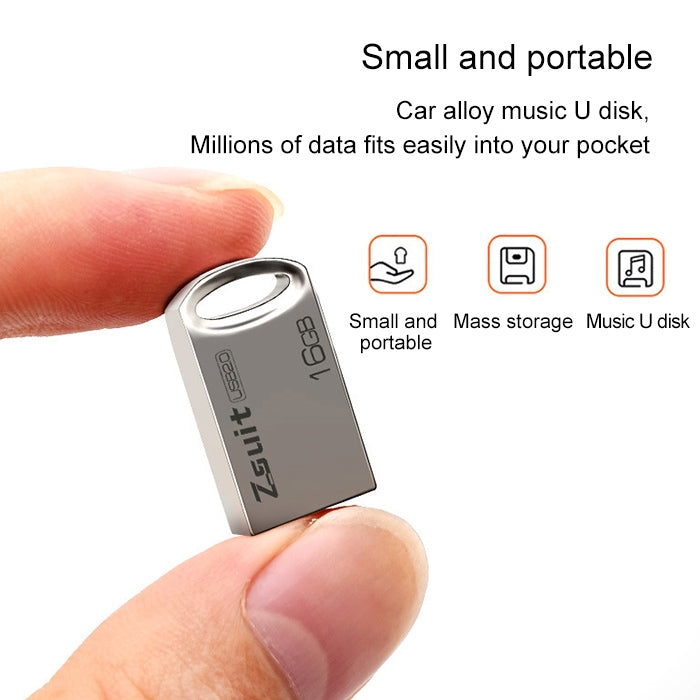 Zsuit 128GB USB 2.0 Mini Metal Ring Shape USB Flash Disk by buy2fix