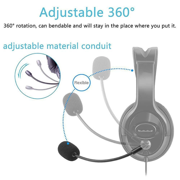 ZJ033MR-03 19cm 4 Level Pin 3.5mm Straight Plug Gaming Headset Sound Card Live Microphone - Microphone by buy2fix | Online Shopping UK | buy2fix