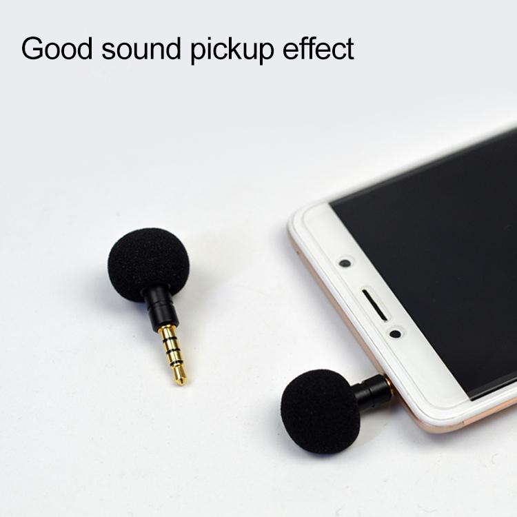 ZJ040MR 4 Level Pin 3.5mm Mobile Phone Tablet Laptop Electronic Equipment Mini Straight Microphone - Microphone by buy2fix | Online Shopping UK | buy2fix