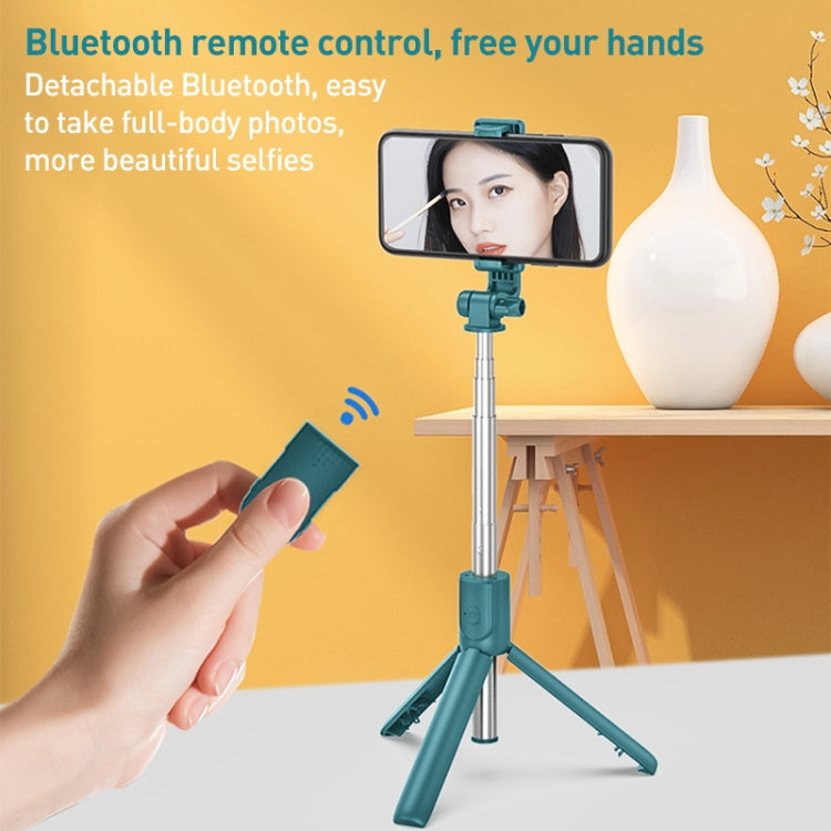 R1 Multifunctional Bluetooth Tripod Selfie Stick (White) - Selfie Sticks by buy2fix | Online Shopping UK | buy2fix