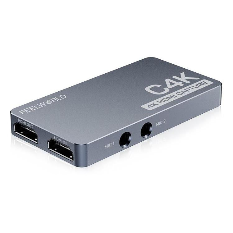 FEEWORLD C4K Video Capture 4K HDMI 60Hz In and Out USB-C Plug and Play for Streaming Gaming Video Conference - Video Capture Solutions by FEELWORLD | Online Shopping UK | buy2fix