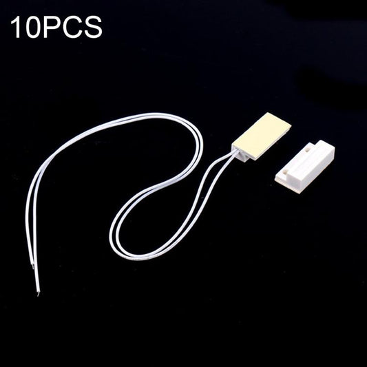 10 PCS Embedded NC Model Door Magnetic Sensor Switch - Door Window Alarm by buy2fix | Online Shopping UK | buy2fix