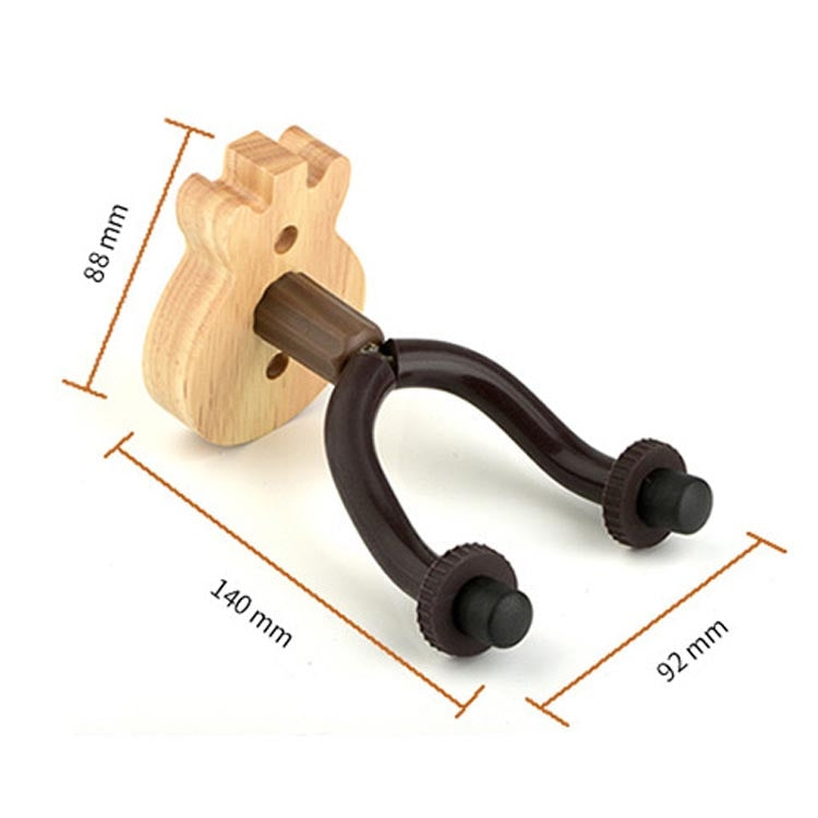 Original Wood Grain Guitar Ukulele Wood Wall Hook by buy2fix