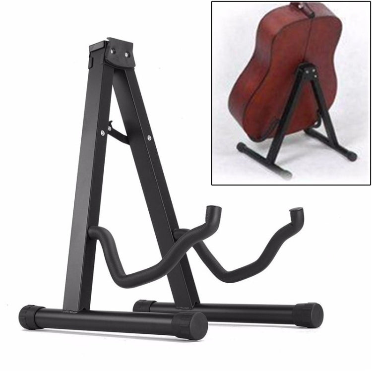 Universal Foldable Vertical Metal Guitar Stand - String Instrument Accessories by buy2fix | Online Shopping UK | buy2fix