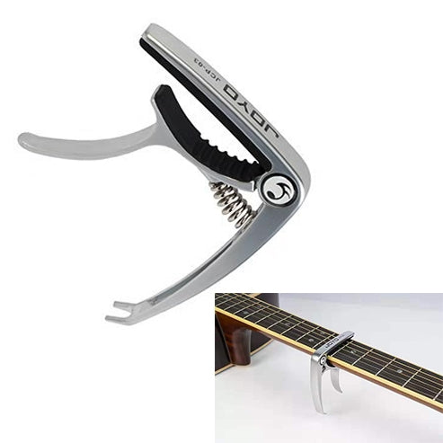 JOYO JCP-03 Zinc Alloy Guitar Capo Universal Capo for Acoustic Guitar Ukulele (Silver) - String Instrument Accessories by JOYO | Online Shopping UK | buy2fix