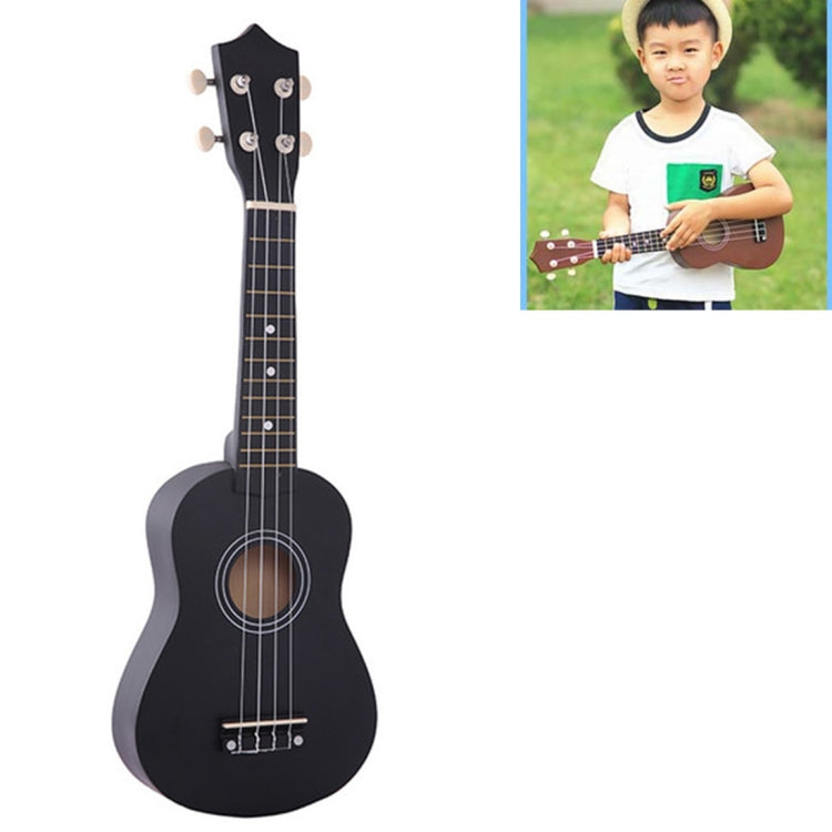HM100 21 inch Basswood Ukulele Children Musical Enlightenment Instrument(Black) - String Instrument Accessories by buy2fix | Online Shopping UK | buy2fix